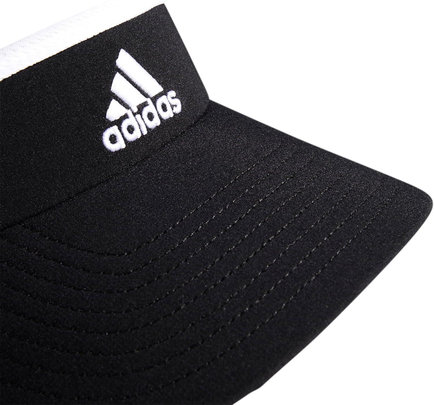 imageadidas Womens Visor Match Athletic Clipon Sun Hat for Sport ampamp TrainingBlackWhite