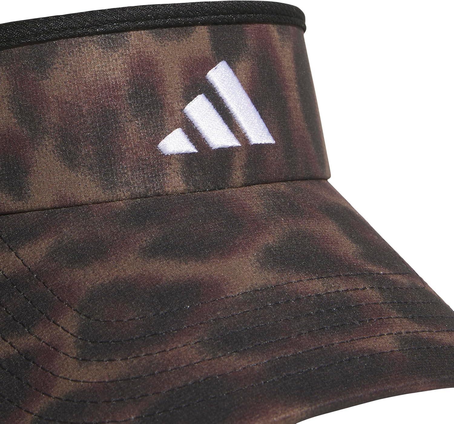 imageadidas Womens Visor Match Athletic Clipon Sun Hat for Sport ampamp TrainingEssential Cheetah BlackBlackWhite20