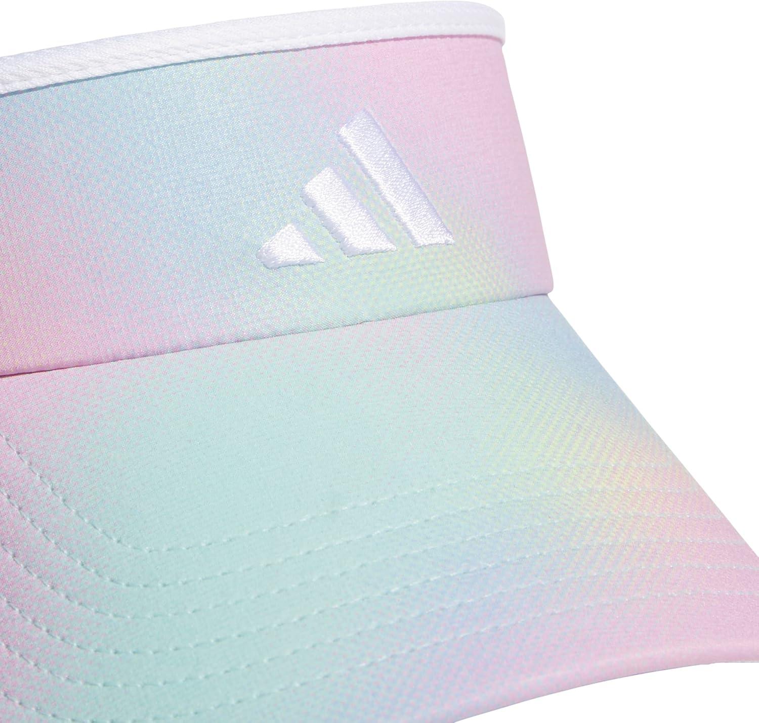 imageadidas Womens Visor Match Athletic Clipon Sun Hat for Sport ampamp TrainingHalftone Gradient Bliss LilacWhite20