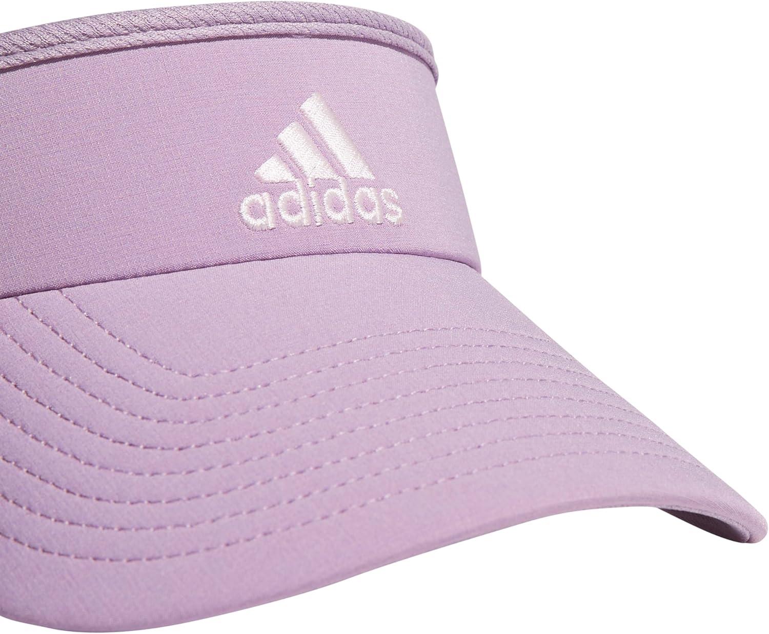 imageadidas Womens Visor Match Athletic Clipon Sun Hat for Sport ampamp TrainingPreloved Fig PurplePutty Mauve Pink