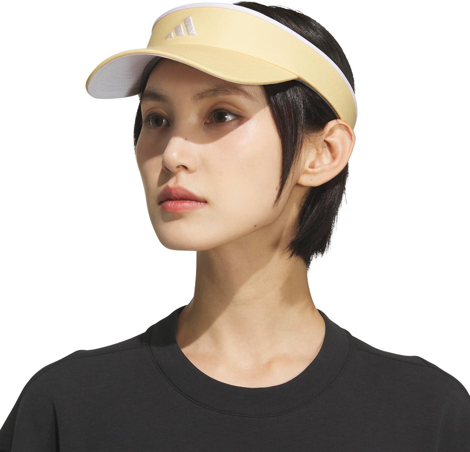 imageadidas Womens Visor Match Athletic Clipon Sun Hat for Sport ampamp TrainingSemi Ice Tangerine OrangeWhiteOff White20