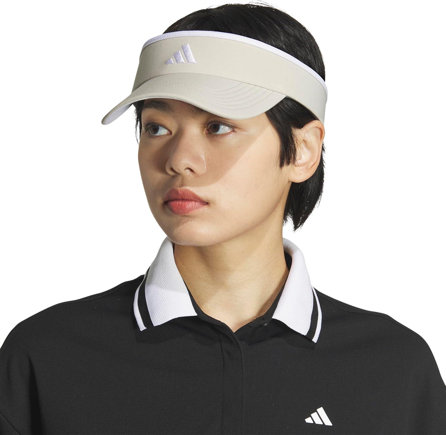 imageadidas Womens Visor Match Athletic Clipon Sun Hat for Sport ampamp TrainingWonder Alumina GreyWhite20