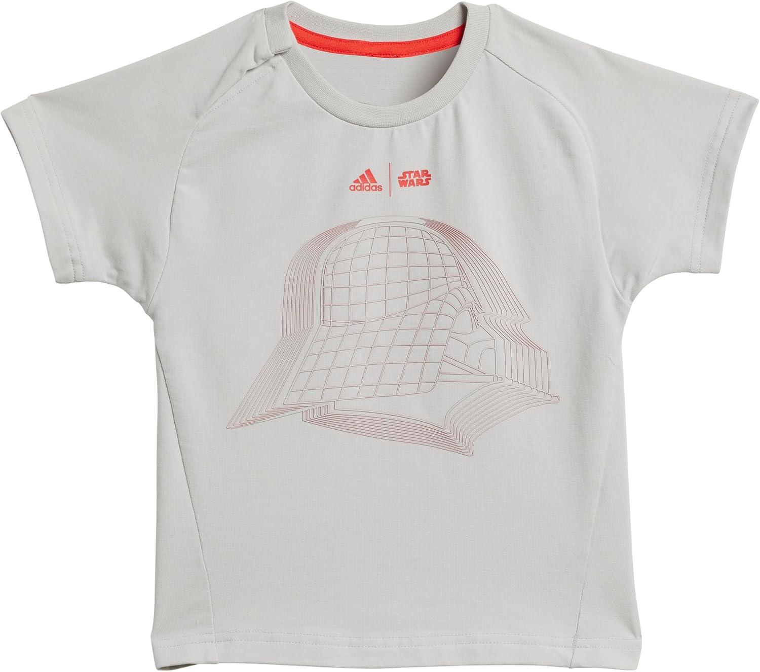 imageadidas boys Star Wars Tshirt SetGreyBright Red