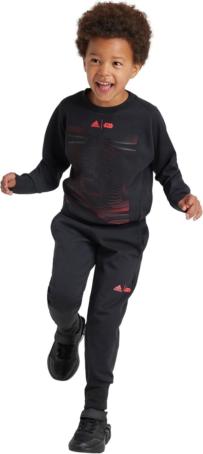 imageadidas boys Star Wars Zne Jogger SetBlackBright Red