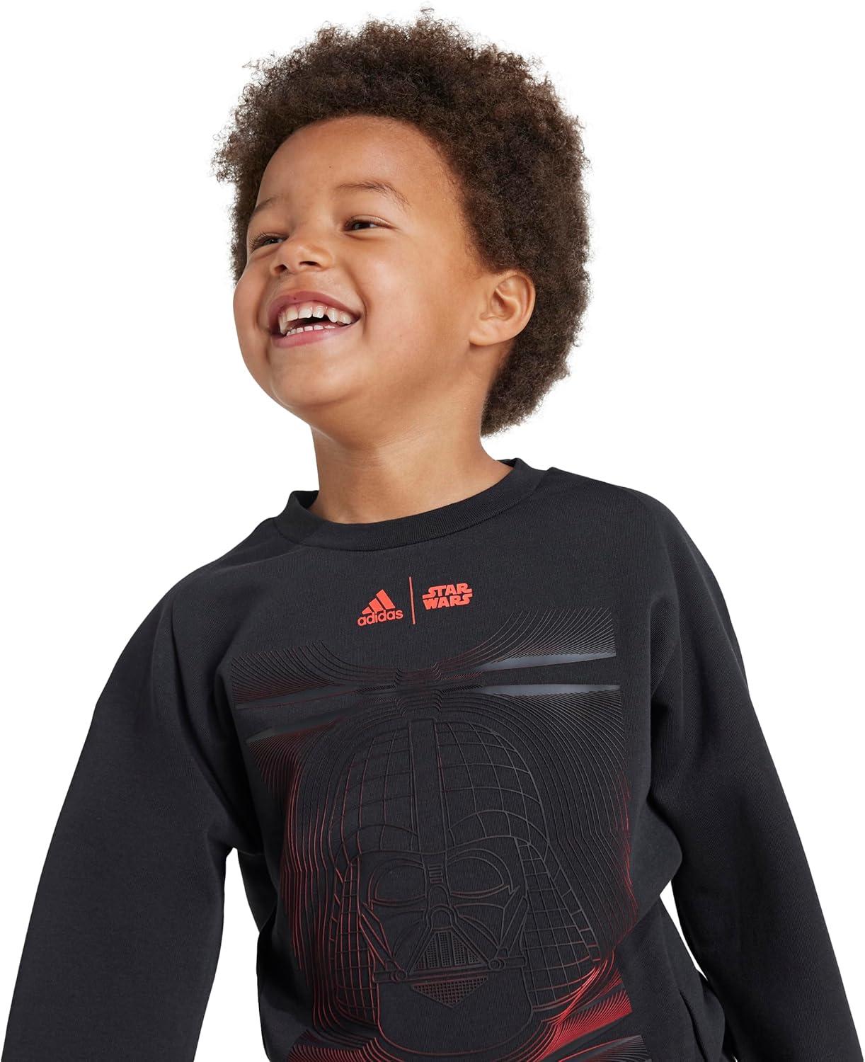 imageadidas boys Star Wars Zne Jogger SetBlackBright Red