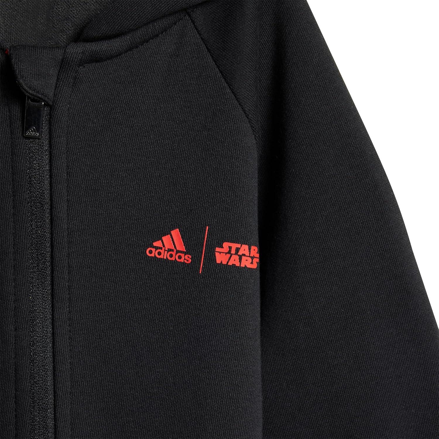 imageadidas boys Star Wars Zne OnesieBlackBright Red