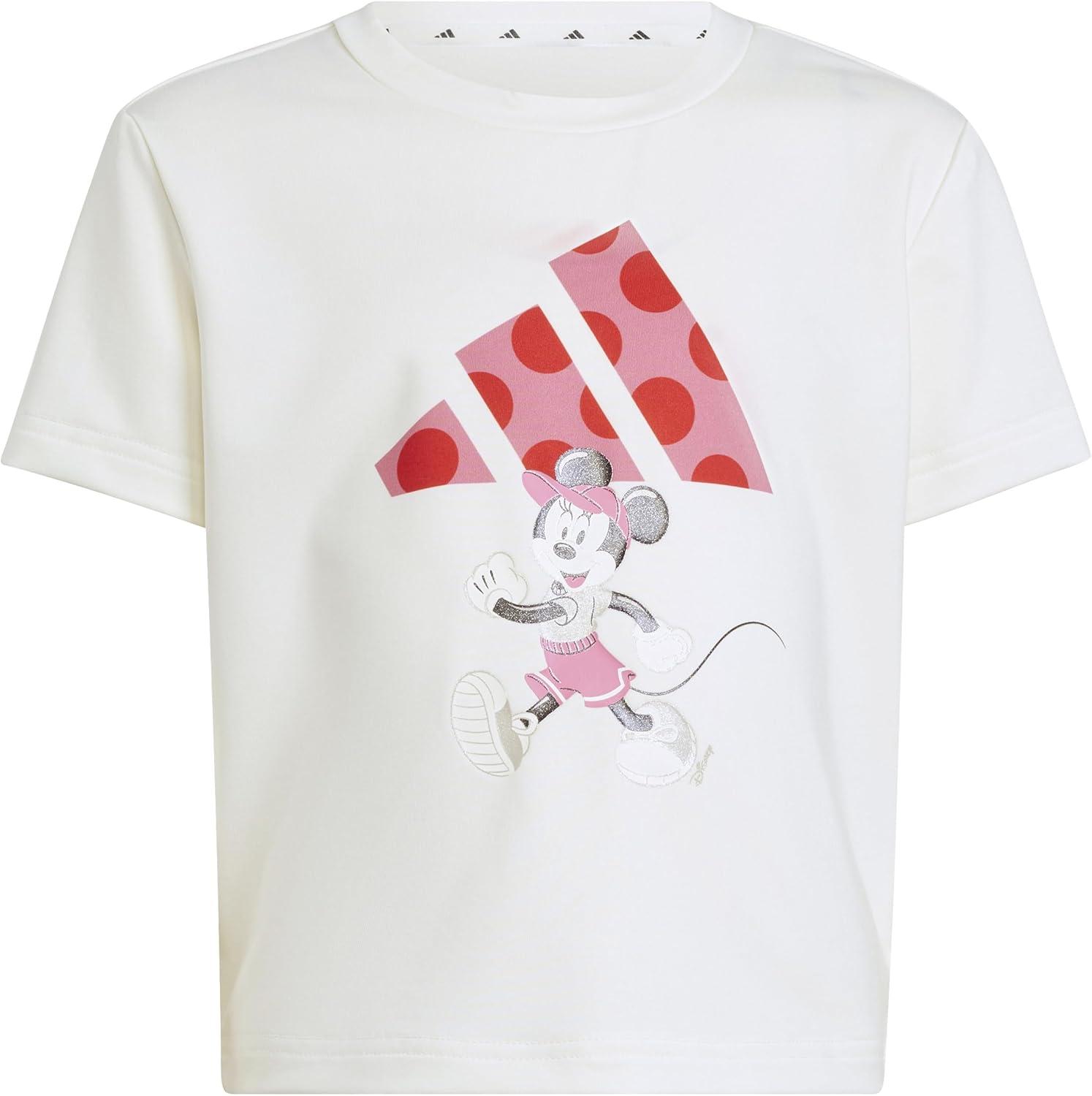 imageadidas girls Disney Tshirt SetMinnie MouseOff WhitePink FusionPure Ruby