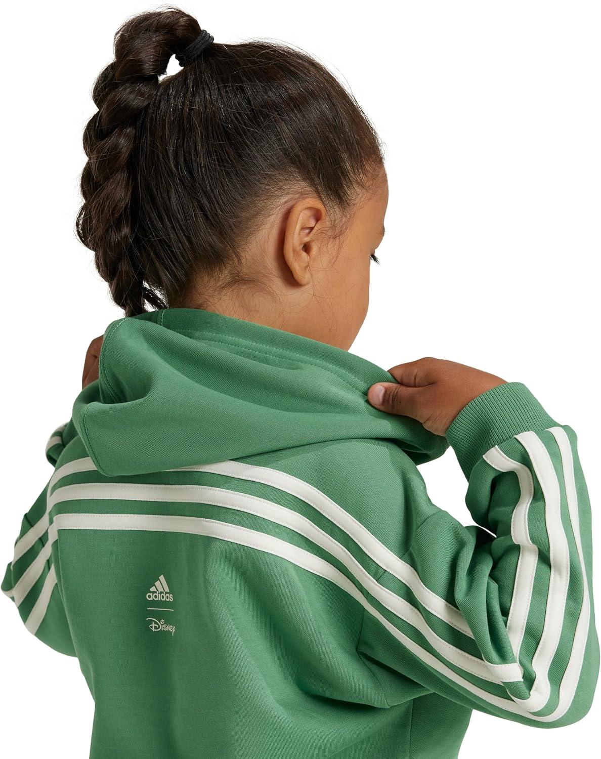 imageadidas unisexchild Disney Mickey Mouse SweatshirtPreloved GreenOff WhiteSemi Spark