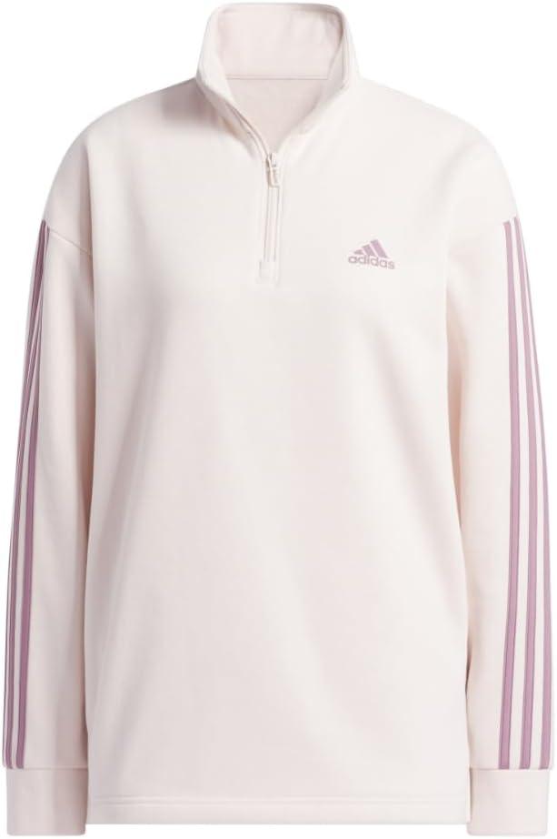 imageadidas womens Quarterzip Fleece SweatshirtWonder Quartz