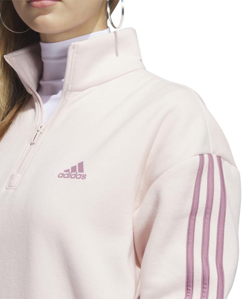 imageadidas womens Quarterzip Fleece SweatshirtWonder Quartz