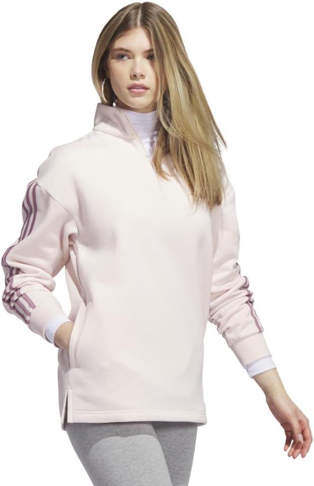 imageadidas womens Quarterzip Fleece SweatshirtWonder Quartz