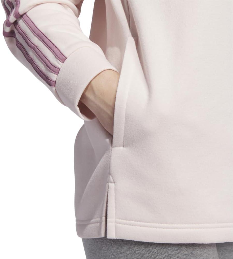 imageadidas womens Quarterzip Fleece SweatshirtWonder Quartz