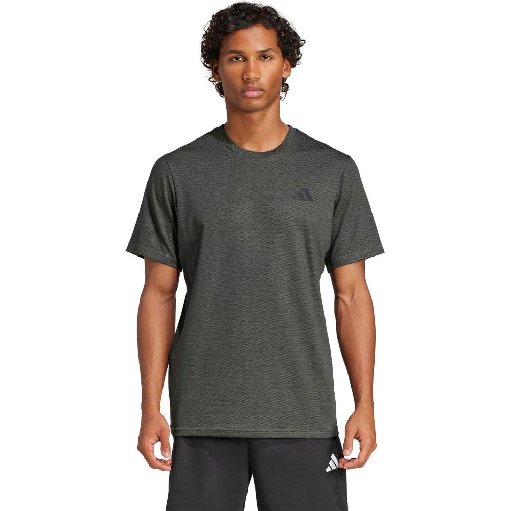 imageAdidas Mens Train Essentials Feelready Novelty TShirtOlive Strata