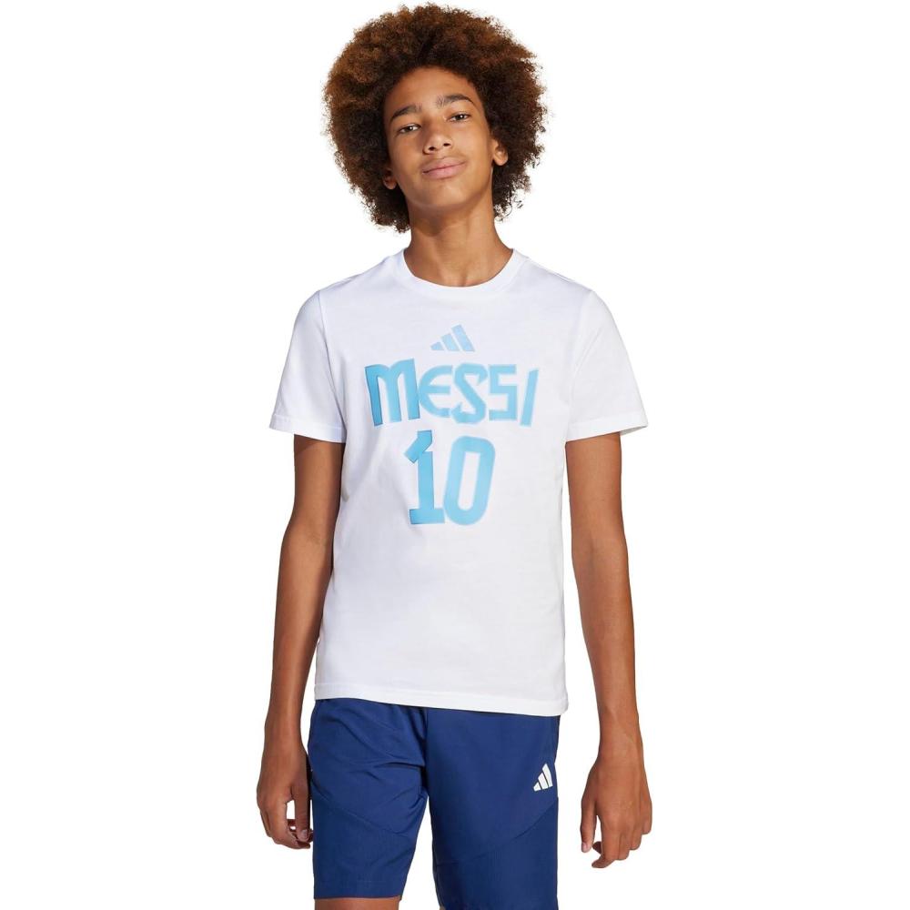 imageAdidas Unisex Kids Messi TShirtWhite