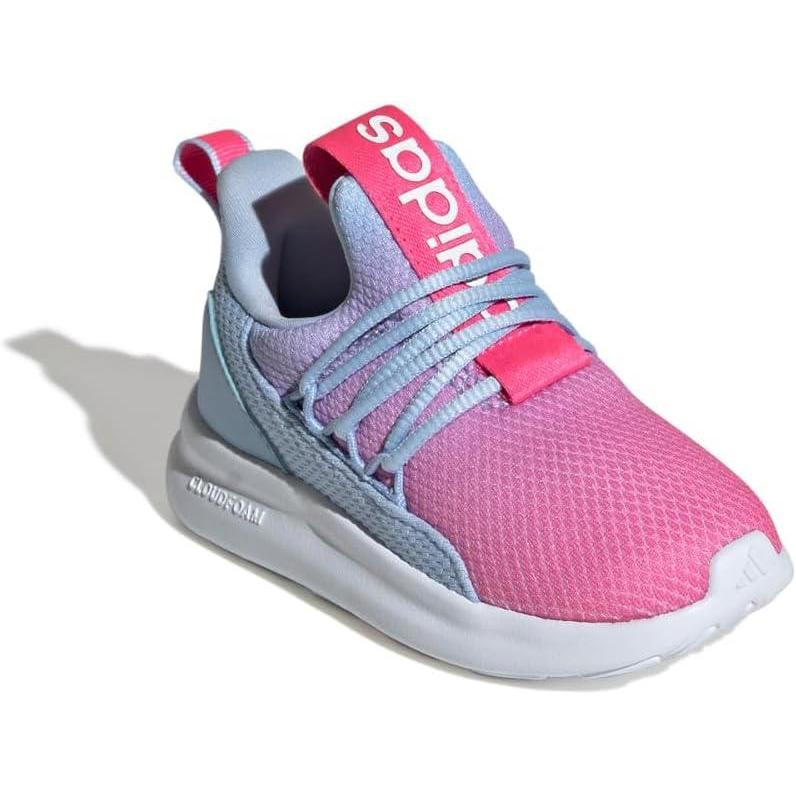 imageAdidas UnisexChild Lite Racer Adapt 70 SneakerBlueLucid PinkWhite