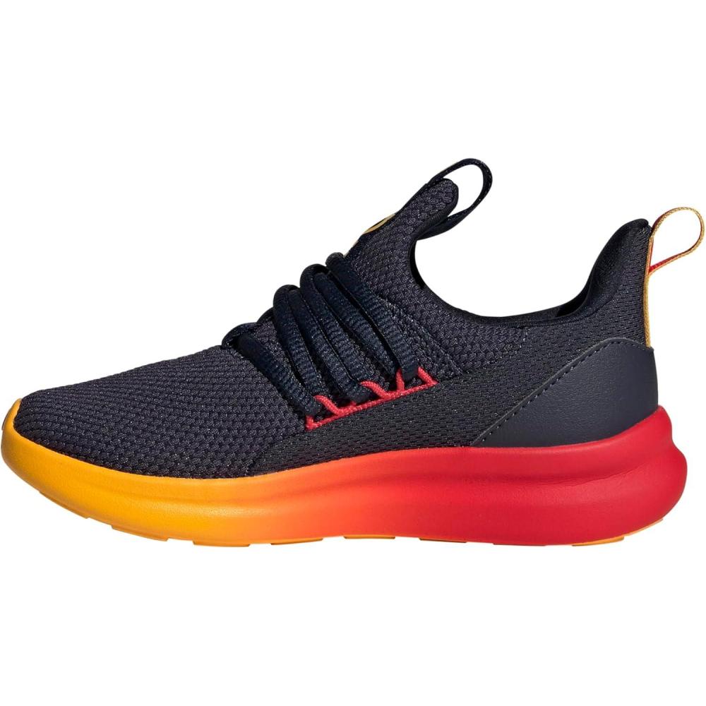 imageAdidas UnisexChild Lite Racer Adapt 70 SneakerInkCrew YellowPure Ruby