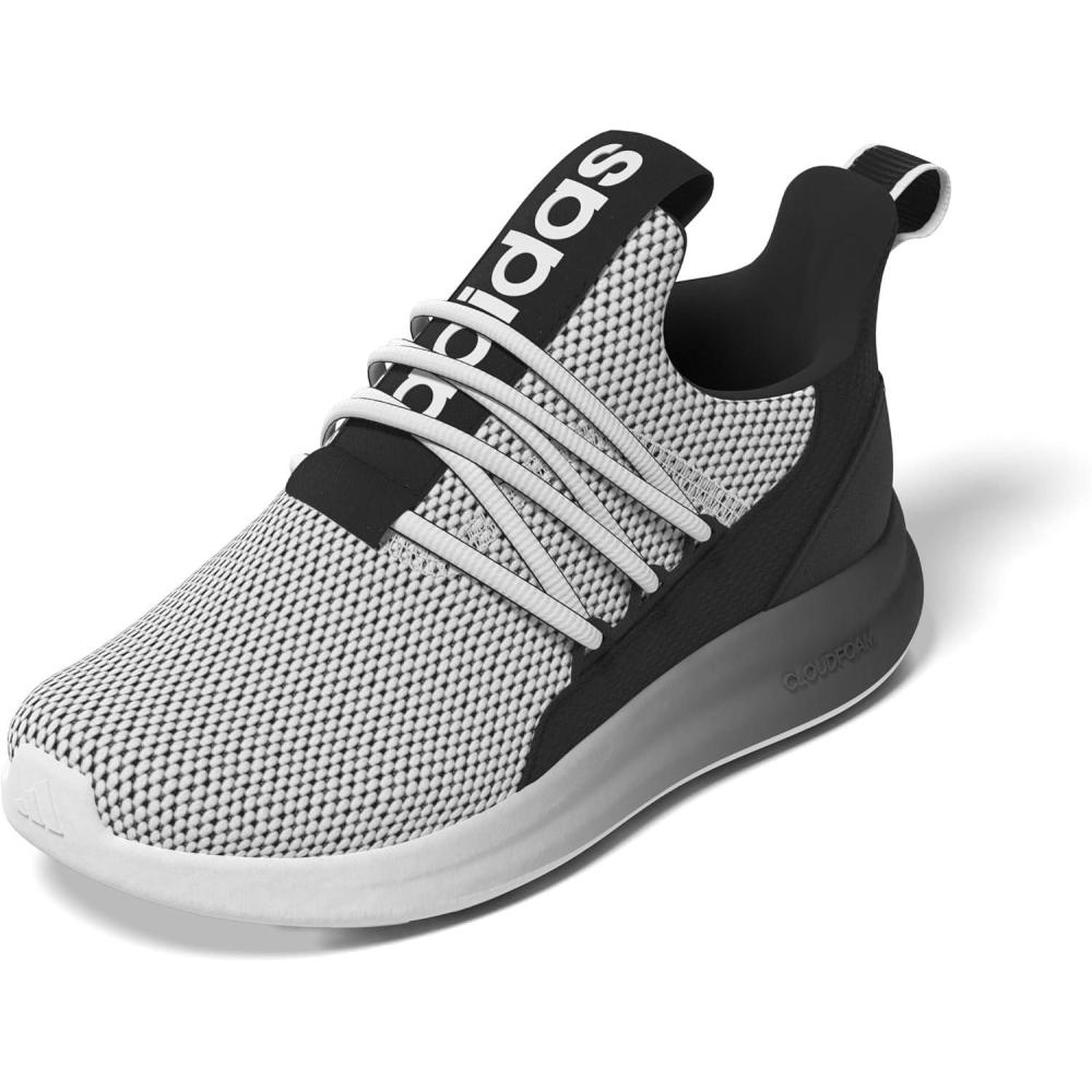 imageAdidas UnisexChild Lite Racer Adapt 70 SneakerWhiteBlackWhite