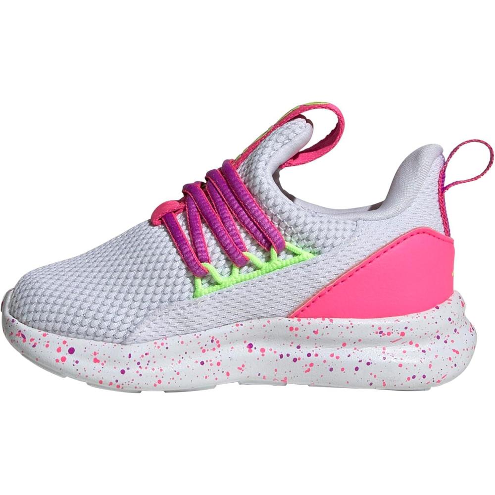 imageAdidas UnisexChild Lite Racer Adapt 70 SneakerWhiteLucid LemonLucid Pink
