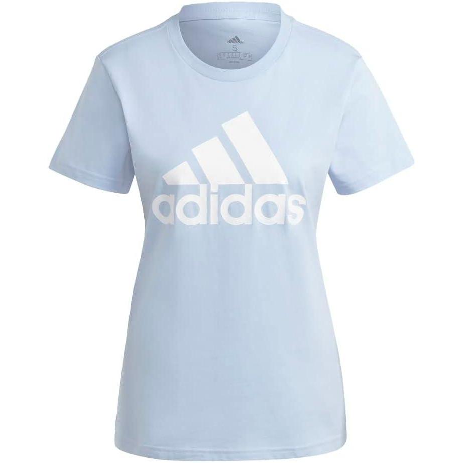 imageAdidas Womens Essentials Logo TeeBlue DawnWhite