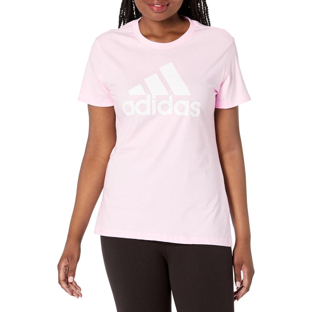 imageAdidas Womens Essentials Logo TeeClear PinkWhite