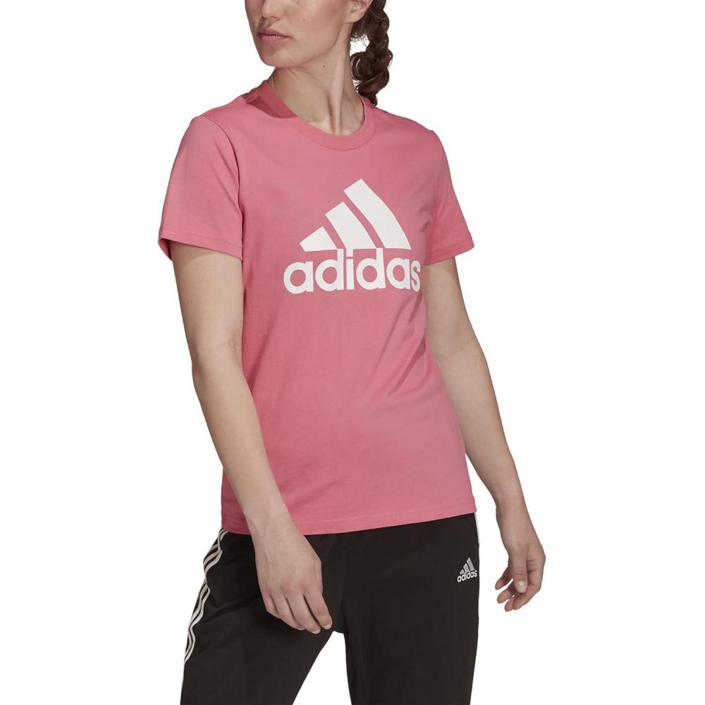 imageAdidas Womens Essentials Logo TeeRose ToneWhite