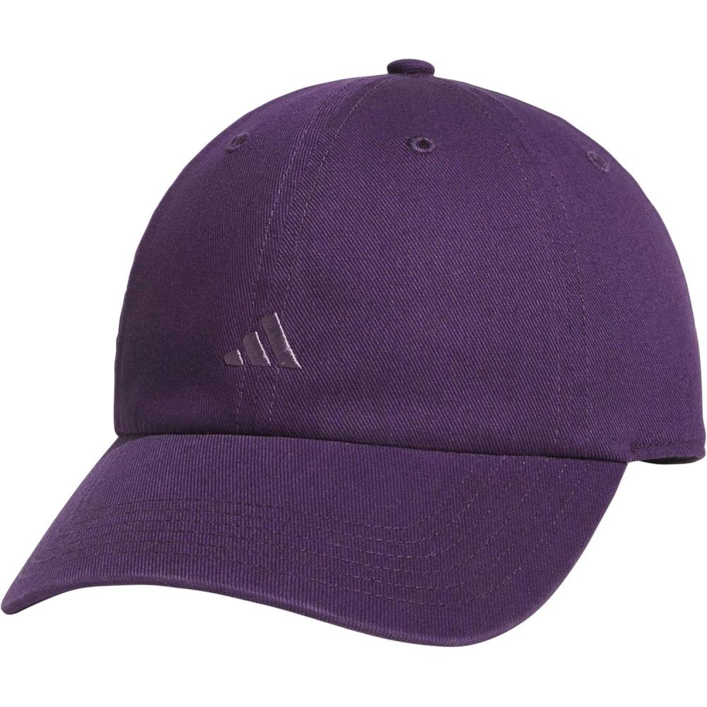 imageAdidas Womens Saturday Baseball Cap Adjustable Cotton Hat Athletic Relaxed FitAurora Plum PurpleShadow Violet30