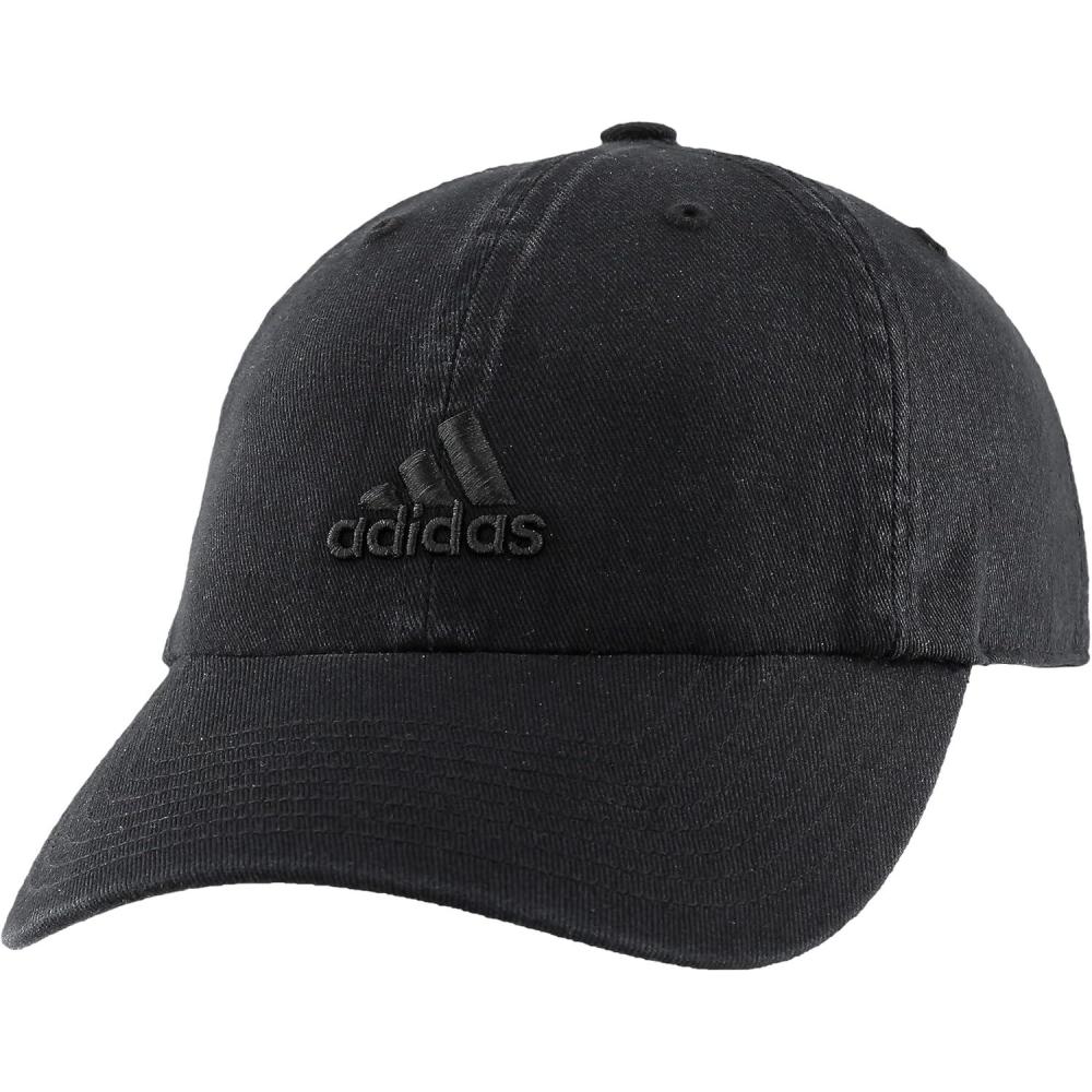 imageAdidas Womens Saturday Baseball Cap Adjustable Cotton Hat Athletic Relaxed FitBlack10