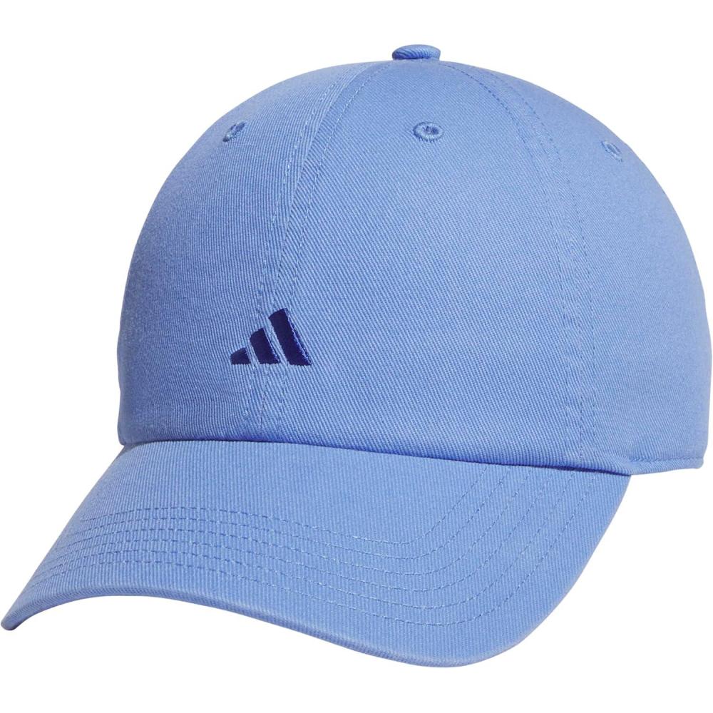 imageAdidas Womens Saturday Baseball Cap Adjustable Cotton Hat Athletic Relaxed FitBlue FusionHires Blue30