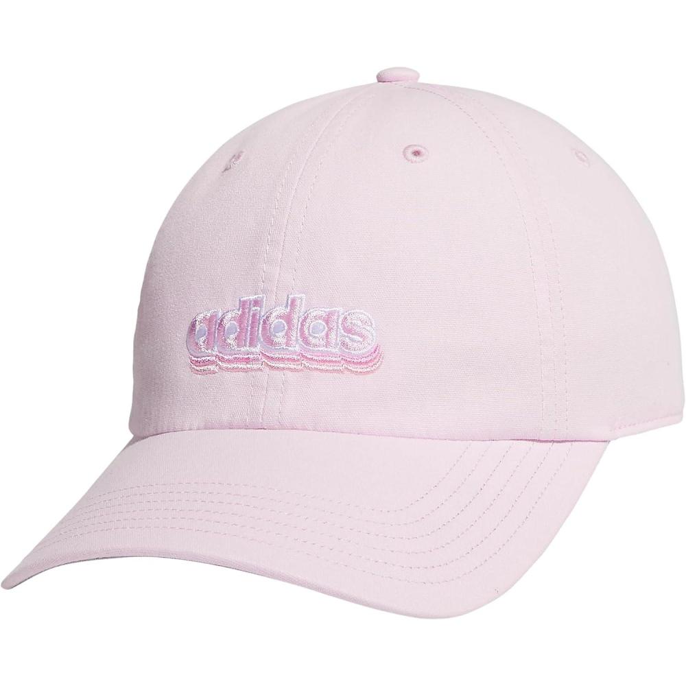 imageAdidas Womens Saturday Baseball Cap Adjustable Cotton Hat Athletic Relaxed FitClear PinkWhiteBliss Pink20Graphic