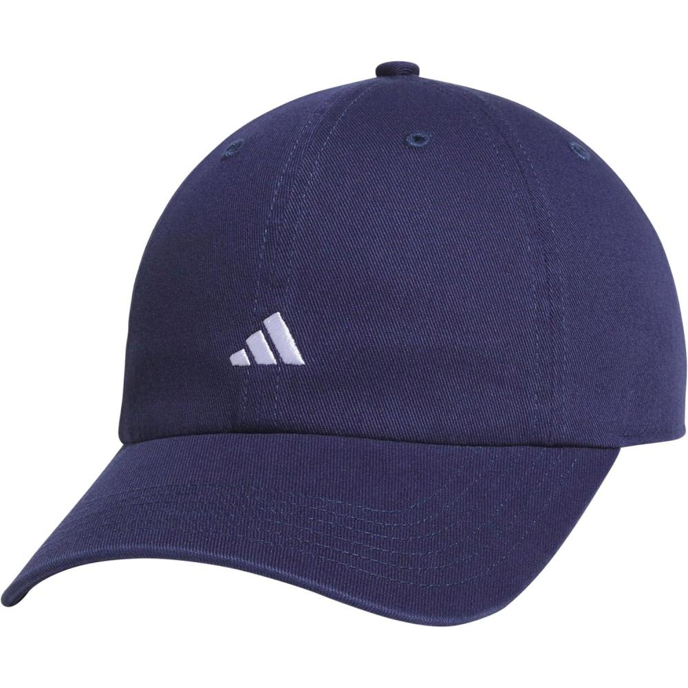 imageAdidas Womens Saturday Baseball Cap Adjustable Cotton Hat Athletic Relaxed FitDark BlueWhite30