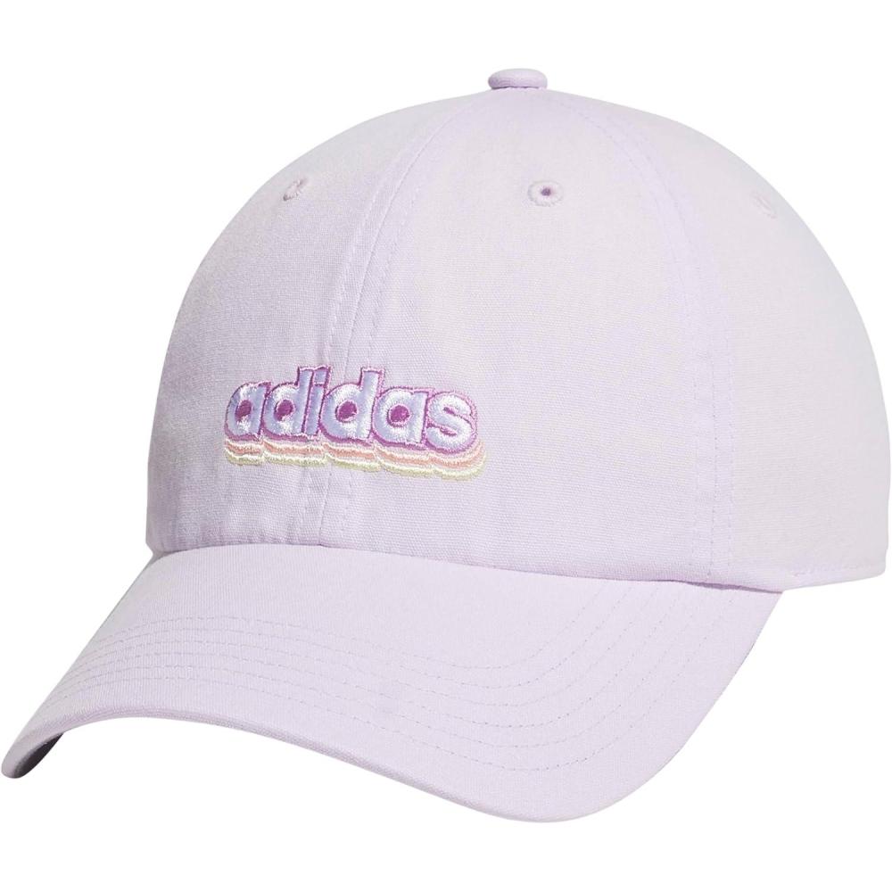 imageAdidas Womens Saturday Baseball Cap Adjustable Cotton Hat Athletic Relaxed FitIce LavenderPreloved PurpleSemi Pink Spark20Graphic