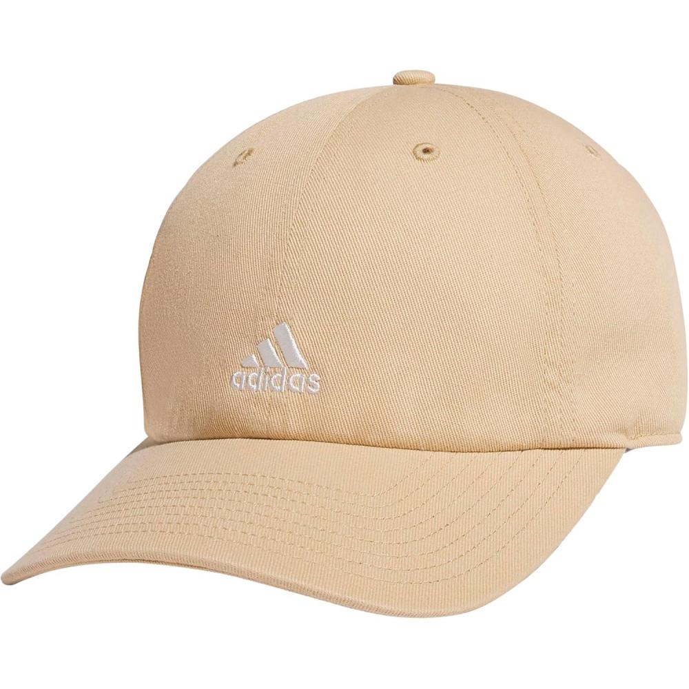 imageAdidas Womens Saturday Baseball Cap Adjustable Cotton Hat Athletic Relaxed FitMagic BeigeOff White