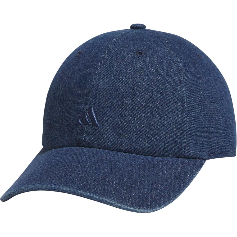 imageAdidas Womens Saturday Baseball Cap Adjustable Cotton Hat Athletic Relaxed FitMedium Blue Denim