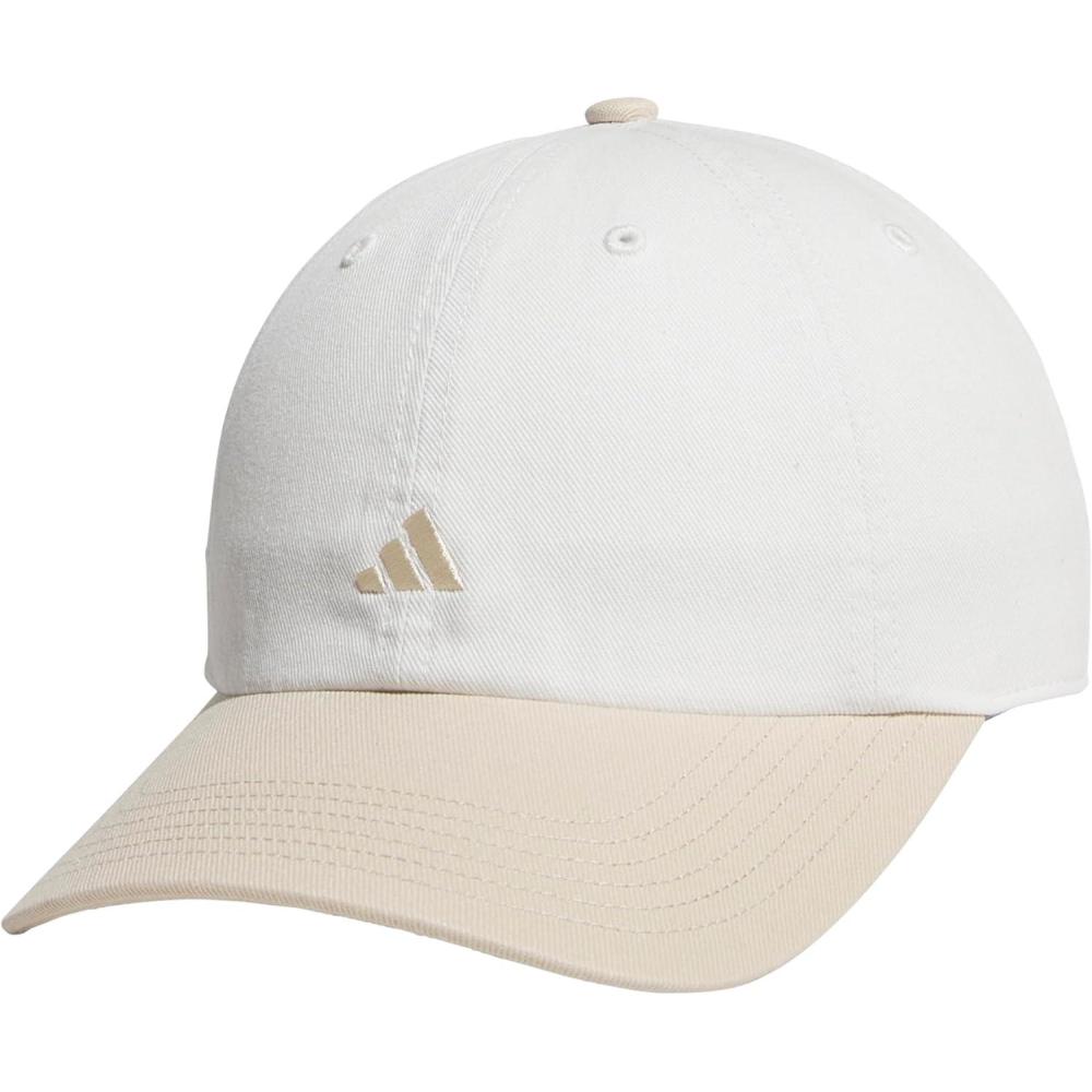 imageAdidas Womens Saturday Baseball Cap Adjustable Cotton Hat Athletic Relaxed FitOff WhiteCrystal Linen Beige30