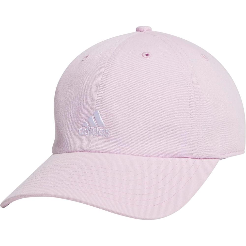 imageAdidas Womens Saturday Baseball Cap Adjustable Cotton Hat Athletic Relaxed FitOrchid Fusion PurpleWhite