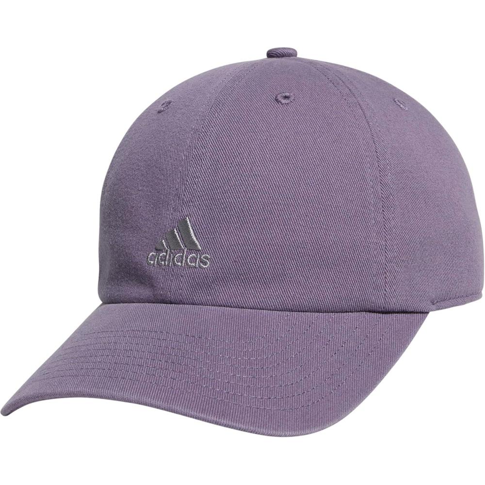 imageAdidas Womens Saturday Baseball Cap Adjustable Cotton Hat Athletic Relaxed FitShadow VioletGrey20