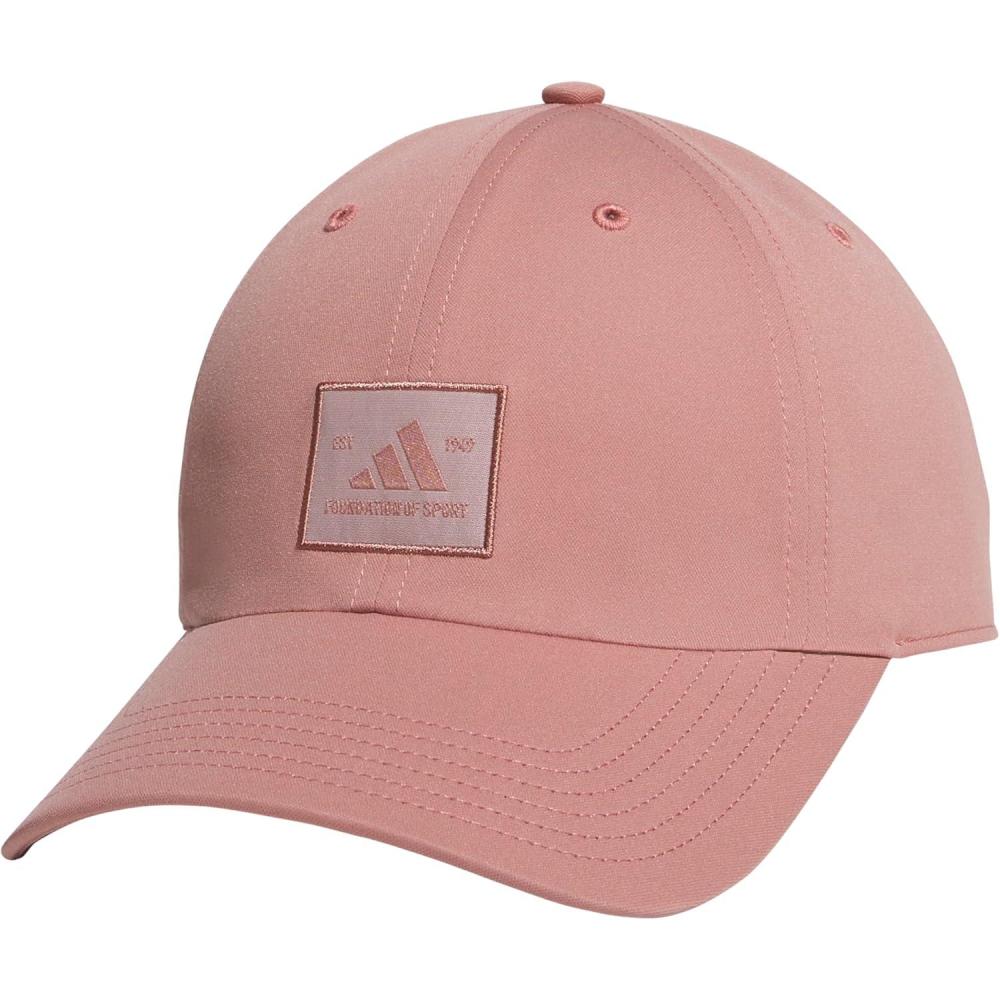imageAdidas Womens Saturday Baseball Cap Adjustable Cotton Hat Athletic Relaxed FitWarm Clay PinkWhite