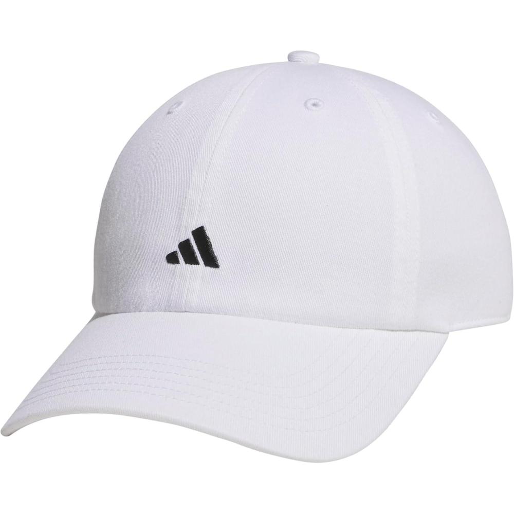imageAdidas Womens Saturday Baseball Cap Adjustable Cotton Hat Athletic Relaxed FitWhiteBlack30