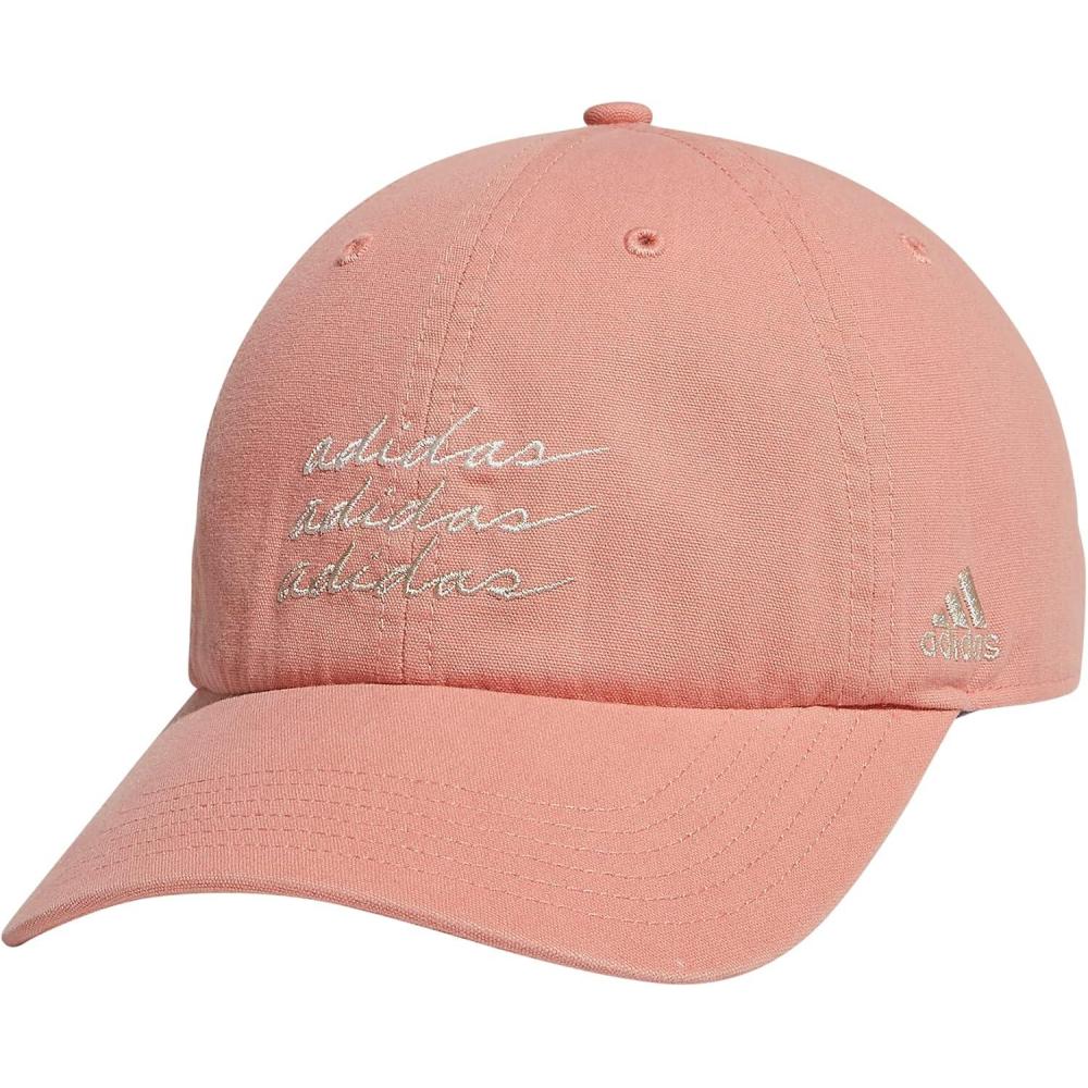 imageAdidas Womens Saturday Baseball Cap  Adjustable Cotton Hat Athletic Relaxed FitWonder ClayChalk WhiteHalo Ivory White