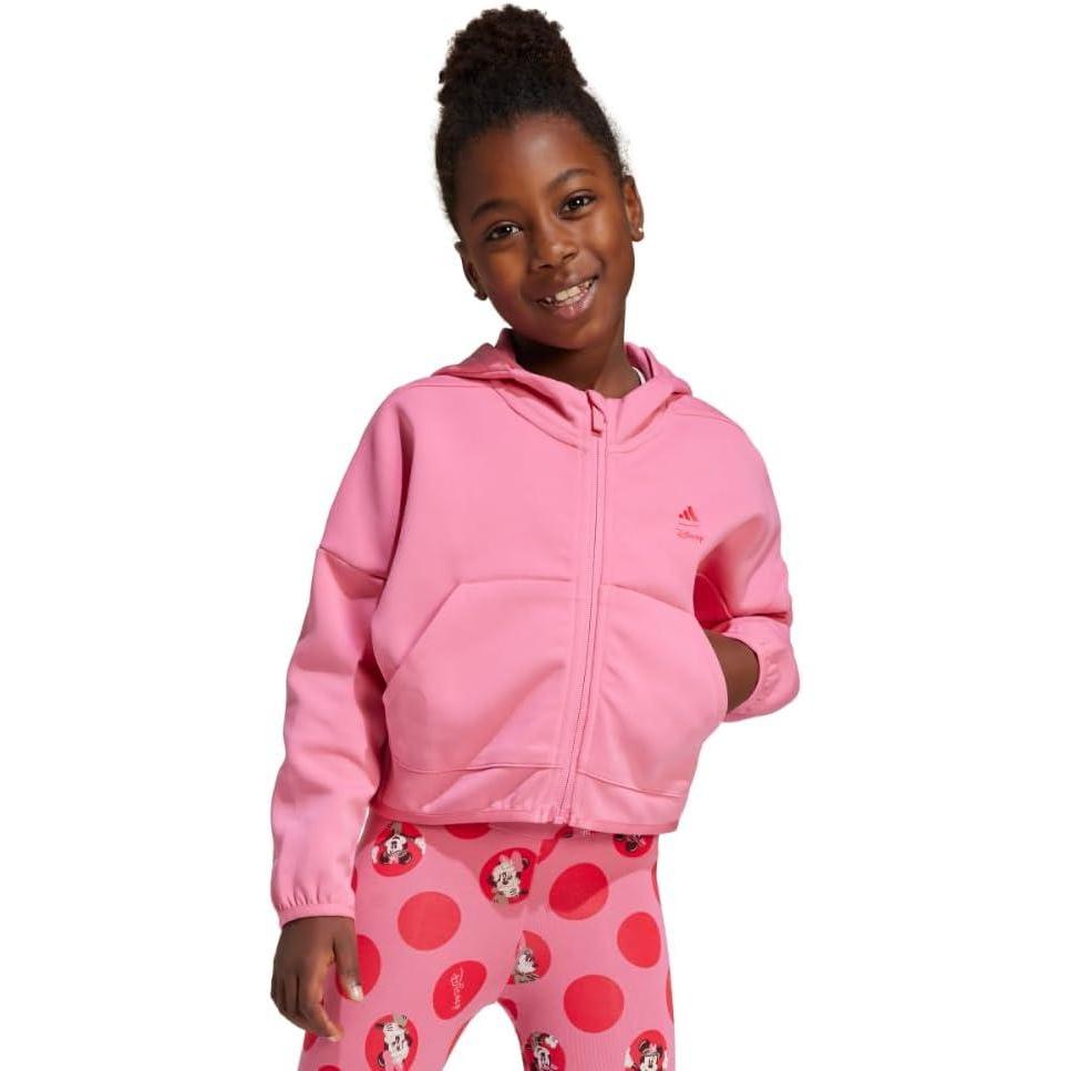 imageadidas Girls Disney Minnie Mouse Track TopPink FusionMulticolorPure Ruby