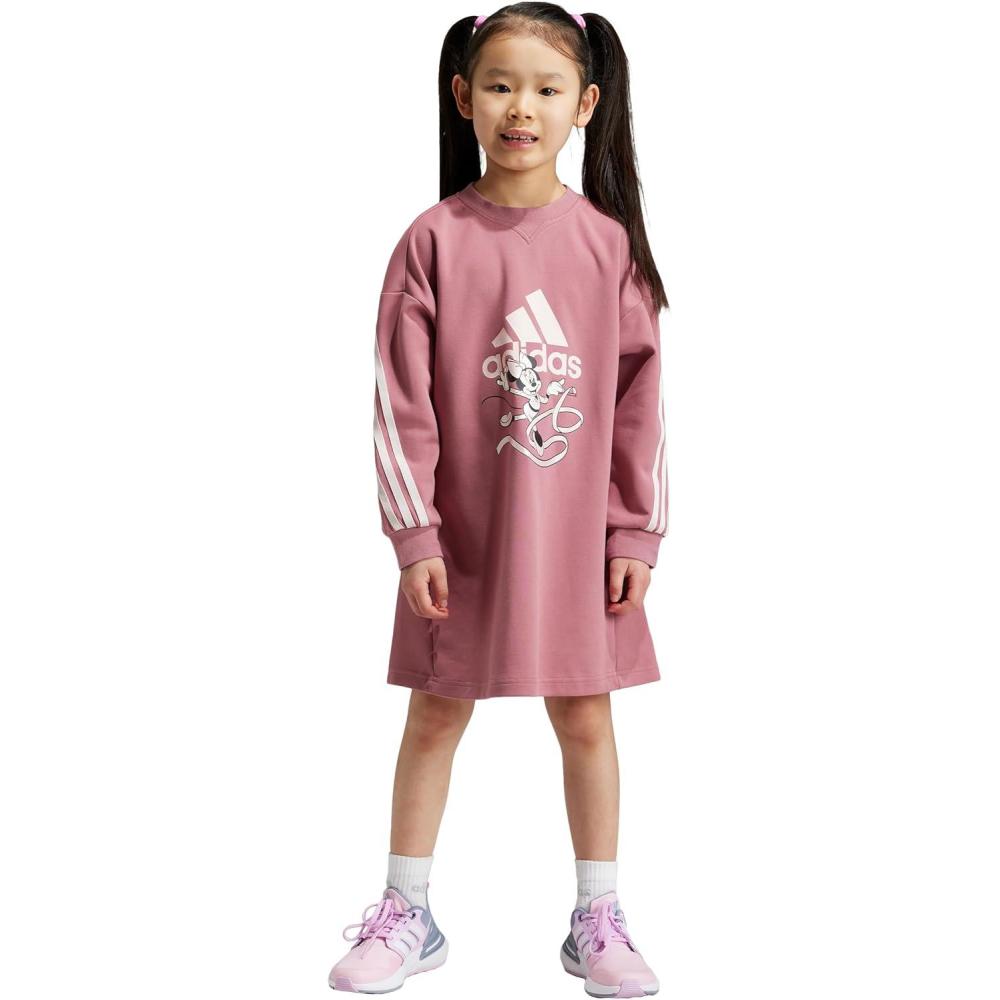 imageadidas Kids Disney Minnie and Daisy DressPreloved CrimsonSandy Pink MetSandy Pink