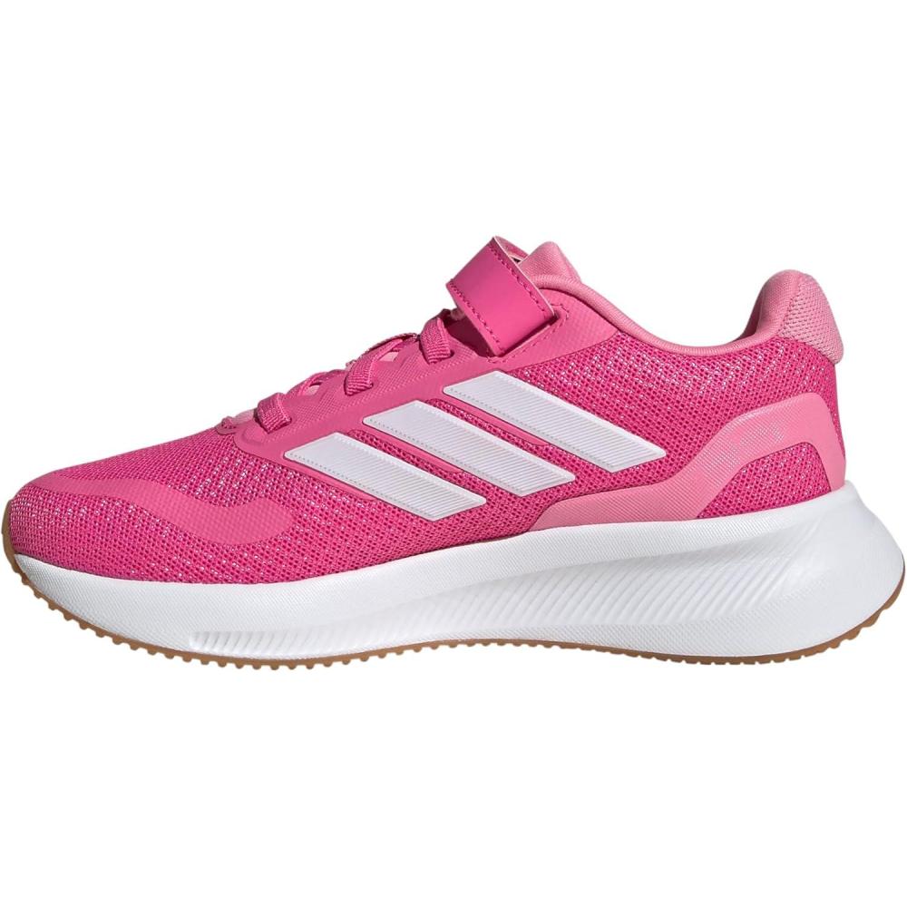 imageadidas Kids Run Falcon 5 Elastic Lace ampamp Strap ShoePulse MagentaWhiteBliss Pink