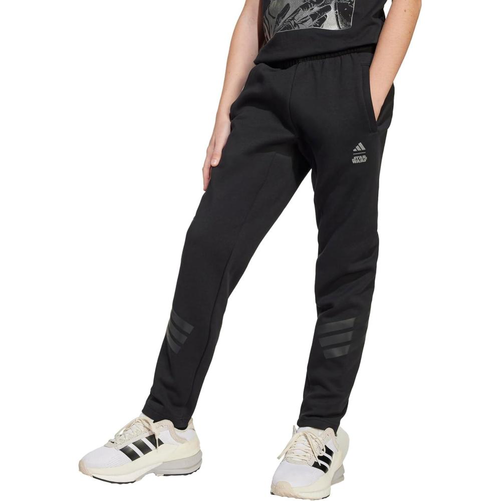 imageadidas Kids Star Wars Mandalorian PantsBlackIron Metallic