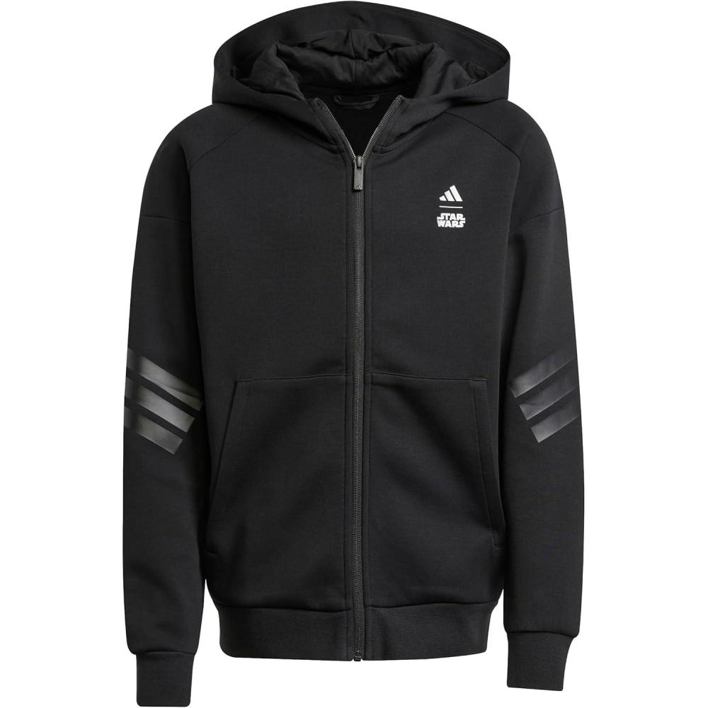 imageadidas Kids Star Wars Mandalorian Track TopBlackIron Metallic