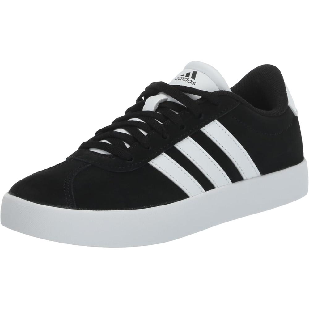 imageadidas Kids Vl Court 30 Skateboarding ShoesBlackWhiteBrown