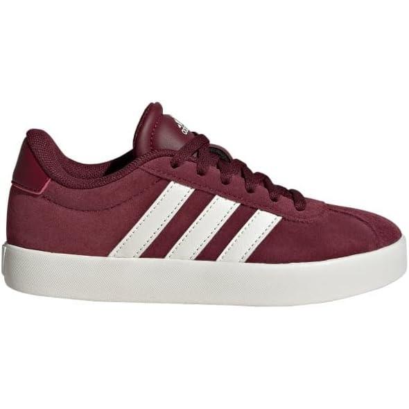 imageadidas Kids Vl Court 30 Skateboarding ShoesCollegiate BurgundyOffwhiteWhite