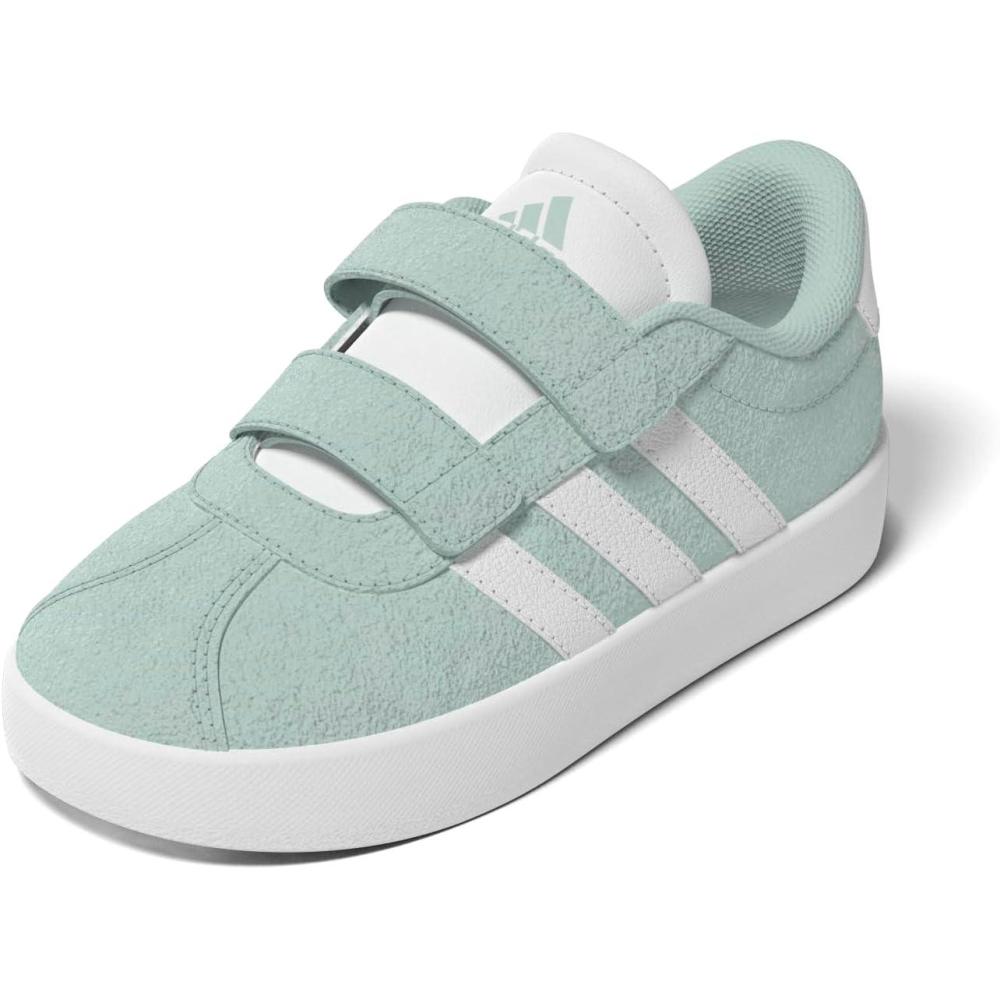 imageadidas Kids Vl Court 30 Skateboarding ShoesHalo MintWhiteBlack