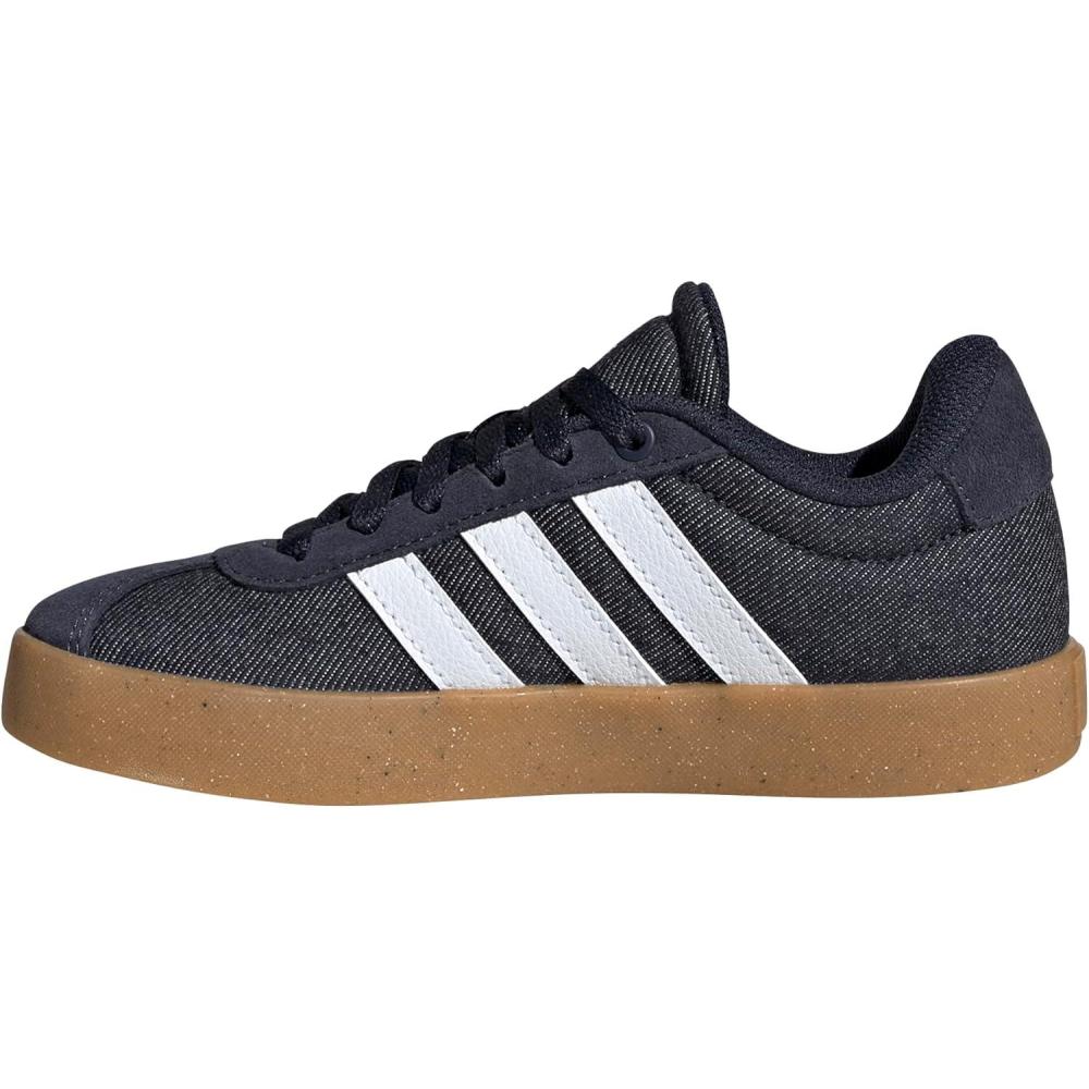 imageadidas Kids Vl Court 30 Skateboarding ShoesInkWhiteGum
