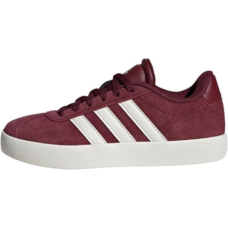 imageadidas Kids Vl Court 30 Skateboarding ShoesShadow Red Off White Cloud White