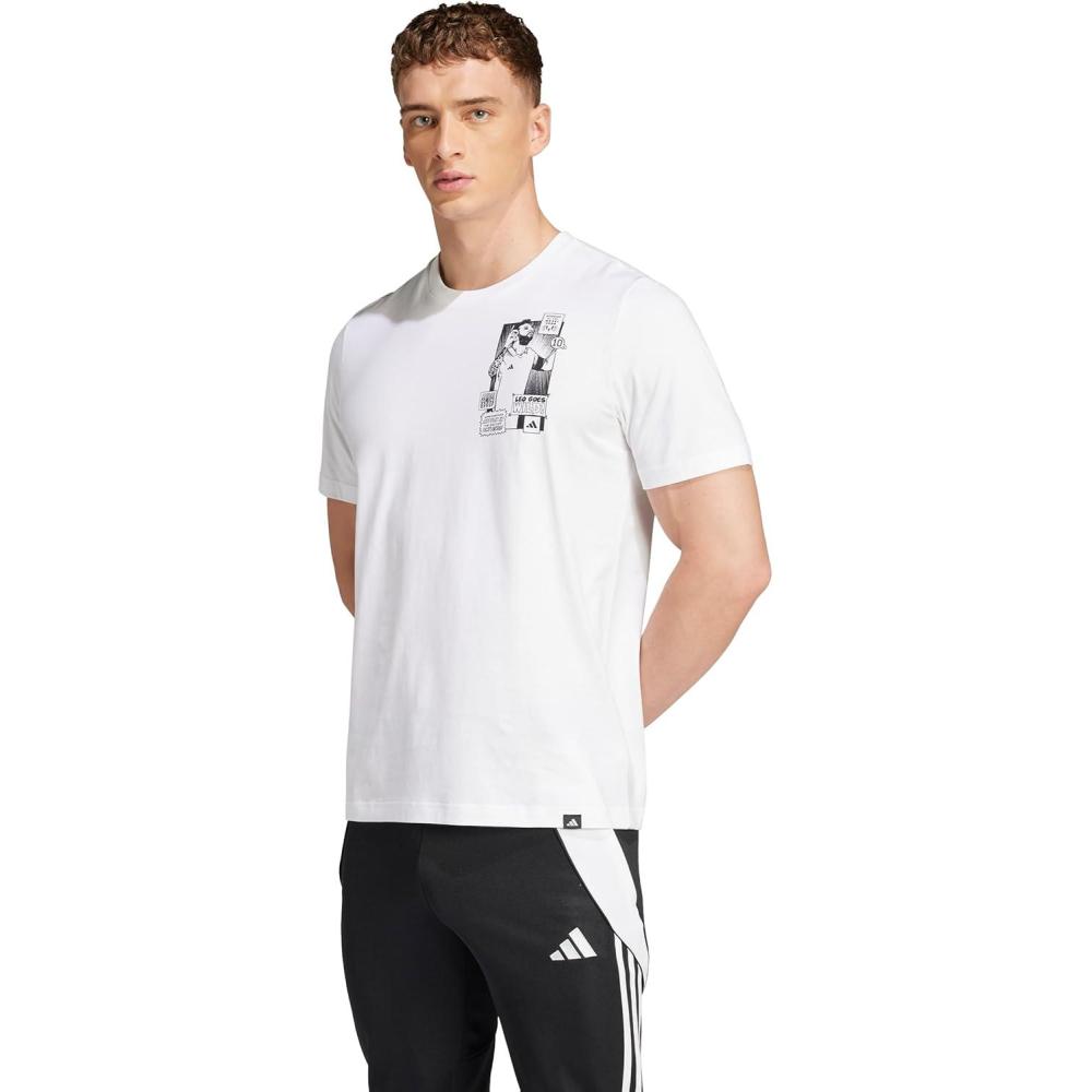 imageadidas Mens Messi TShirtGraphic White